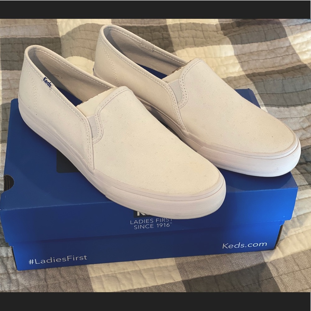 Women’s Keds Slip-on Double Decker Canvas White